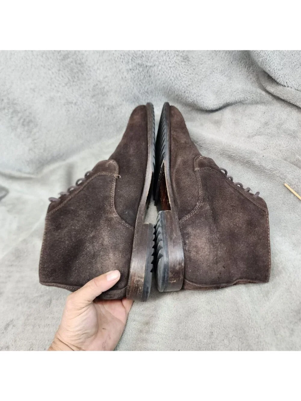 Martin Dingman Shoes Mens Size 11.5 Brown Suede Lace Up Chukka Boots *Read*